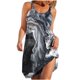 thumbnail image 2 of ICHUANYI Clearance Women's Fashion Sexy Sleeveless Striped Print Hem Print Loose Beach Dress(Gray, M) ICHUANYI WER2023081400873, 2 of 5