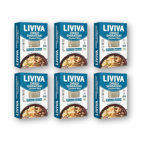 LIVIVA Dried Shirataki Instant Rice - 6 Pk.