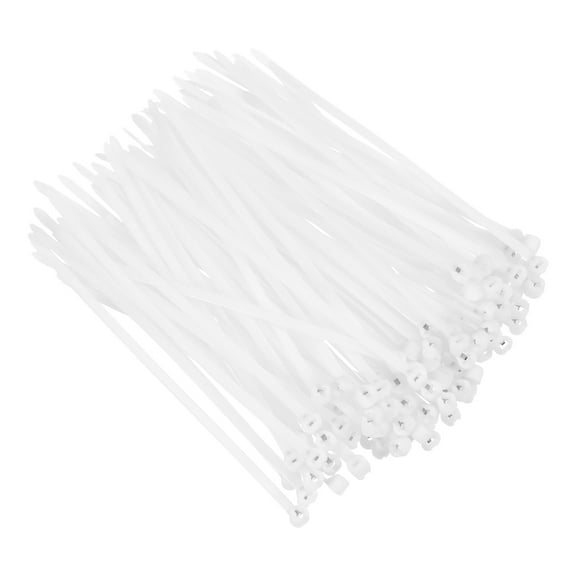 Uxcell 100Pcs Push Mount Zip Ties 6 Inch Cable Zip Tie Mounts Nylon, White