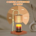 thumbnail image 3 of Candle Warmer Lamp with Dimmer/Timer/Adjustable Height，Electric Candle Lamp Warmer for Jar Candles，Home Decor Valentines Day Gifts for Daughter/Mom/Women, 3 of 6