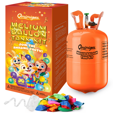 Helium Tank for Balloons at Home 7L Up to 30 Latex Balloons Ribbons Ideal 99.99% Pure Helium Gas Tank Pump Kit (1 Tank)