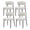 Beige, variant on EDX Dining Chairs Set of 4, Mid Century Modern Chair Round Upholstered Curved Backrest, Kitchen Vanity Living Room Chairs with Black Metal Legs, Grey