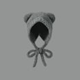 thumbnail image 7 of qolati Women Plush Bear Hat Warm Ear Protection Fall Winter Thickened Fuzzy Hat Earflap Beanie Warm Tropper Windproof Hooded Hat Headwear, 7 of 7