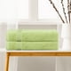 thumbnail image 3 of Toallas de baño suaves REGALWOVEN, juego de 2 toallas de baño de rayas ultra absorbentes para baño, color verde 28" x 56", 3 of 8
