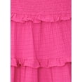 thumbnail image 2 of Planet Gold Toddler & Girls Summer Sleeveless Tiered Dress with Tie Straps, Sizes 12M-18, 2 of 6