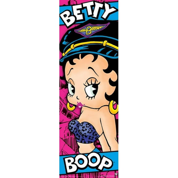 Betty Boop - Leather Hat Slim Poster - 12x36