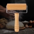 thumbnail image 3 of Small Rolling Pin T Shape Pastry Roller Wooden Non-Stick Pizza Roller Smoothing Polishing Dough Baker Roller Set Time-Saver Baking Tool for Home Kitchen Cooking(Style 3), 3 of 4