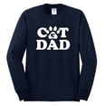 thumbnail image 2 of Wild Bobby, Best Cat Dad Daddy Gift, Pop Culture, Men Long Sleeve Shirt, Navy, Small, 2 of 3