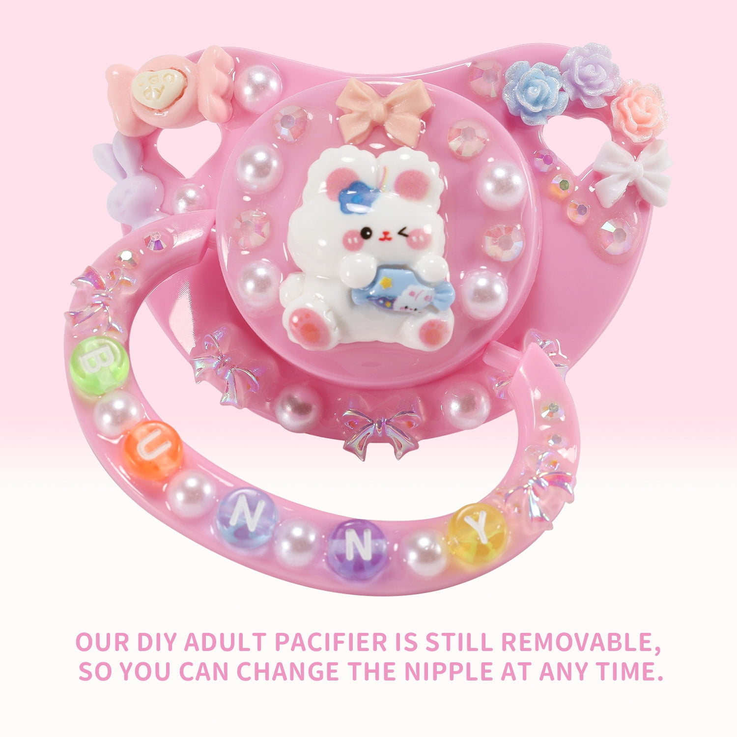 CutiePlusU Adult Sized Pacifier Dummy Big Shield DIY Handmade