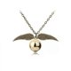 thumbnail image 3 of Collar de Harry Potter - Gillian Kwicken - La Snitch Dorada - Plata antigua (collar de snitch), Bronce antiguo (collar de snitch) 2 piezas, 3 of 4