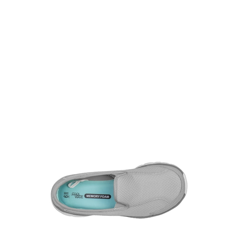 Women s Athletic Works Knit Slip On Shoe WW Walmart