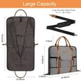 thumbnail image 6 of Carry On Garment Bag for Business Travel S-ZONE Canvas Leather Men Suit Cover, 6 of 6