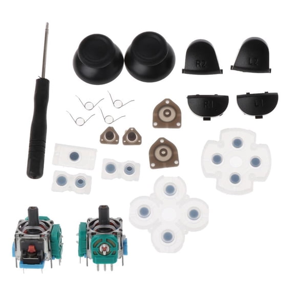 Jinsinto PS4 Handle Repair Parts With Screwdriver Pry Bar Ergonomic Design