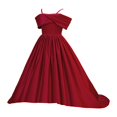thumbnail image 4 of FYDUU Girls Bridesmaid Dresses Flower Girl Dress Formal Wedding Pageant Long Maxi Dress A-Line Birthday Party Gown Princess Dress 9-10 Years, 4 of 9