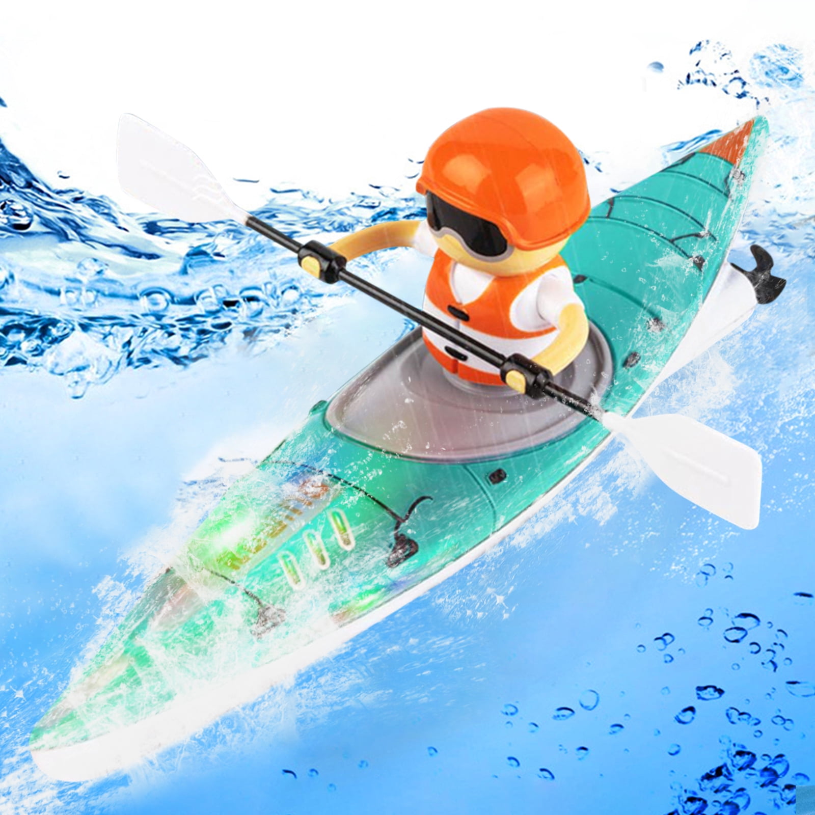 2.4Ghz Remote Control Boat Rc Kayak Boat Summer Water Toys For Toy Supplies (Blue)