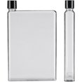 thumbnail image 1 of Botella de agua plana, botella de agua delgada y portátil a prueba de fugas (750 ml), botella de agua transparente reutilizable A5, cabe en la esquina del bolsillo al azar 25 oz, 1 of 5