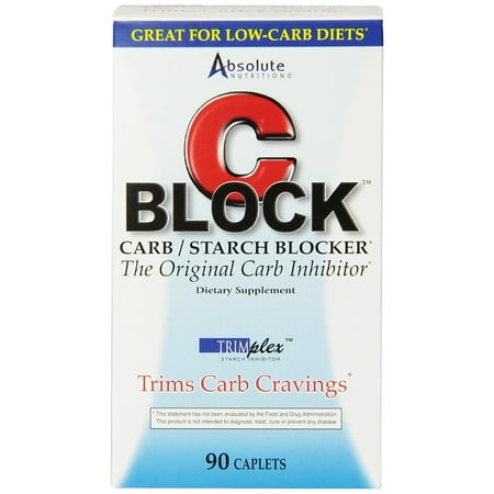 absolute nutrition carb blocker for weight loss, cblock, 90