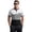 124#White, variant on Mens Striped Polo Shirt Short Sleeve Breathable Casual Business Henley Collar Top for Summer Out Golf Travel Wear Dark Gray 2XL