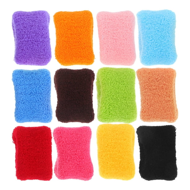 12 unidades de gomas elásticas sin costuras para el cabello, con laterales anchos y sujetacoles, accesorios para el cabello para mujeres y niñas (coloridas).