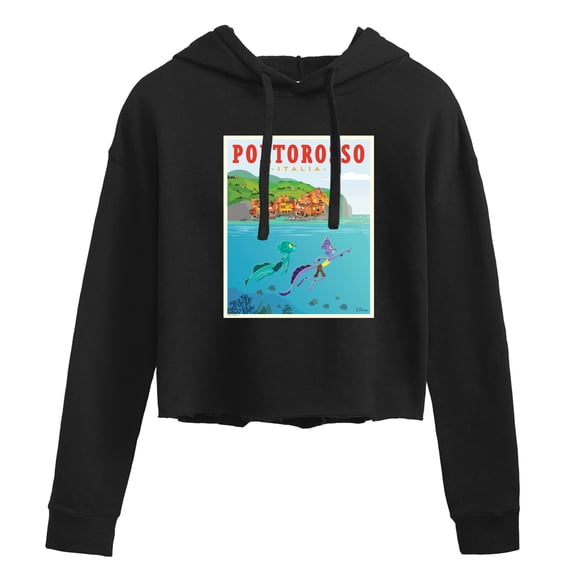 Luca - Portorosso Italy Postcard - Juniors Cropped Pullover Hoodie