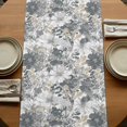 thumbnail image 5 of Table Runners 90 Inches Long Dress Scarves, Spring Botanical Farmhouse Coffee/Dining/Kitchen Table Runner for Living Room, Country Floral Leaves Gray Brown 13x90 Inch, 5 of 9
