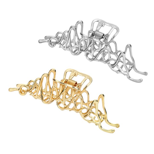 Pinzas para el pelo de aleación de metal para mujer, pasadores, pinzas para el pelo, pinzas para el pelo rizado, bonitos accesorios para el pelo grueso.