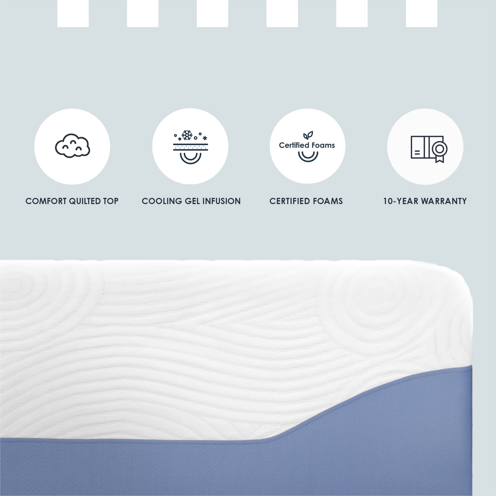 Mellow Supreme 12" Gel Memory Foam Mattress, Full