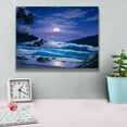 thumbnail image 4 of Epic Graffiti 'Moonlight Waves 2' by Anthony Casay, Canvas Wall Art, 16"x12", 4 of 8