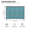 thumbnail image 3 of Cauagu Funny Cat Blue for Tyvek Makeup Bag,Reusable Travel Cosmetic Bag Women Organizer Toiletry Bag Birthday,Gifts for Women Girlfriend Mom Teacher 6.5’’*8.9’’, 3 of 7