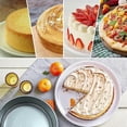 thumbnail image 5 of Cake Pan Set - Pack Of 5 Nonstick Round Baking Pans with Removable Bottom, Cake Pans for Mini Cheese, 5 of 5