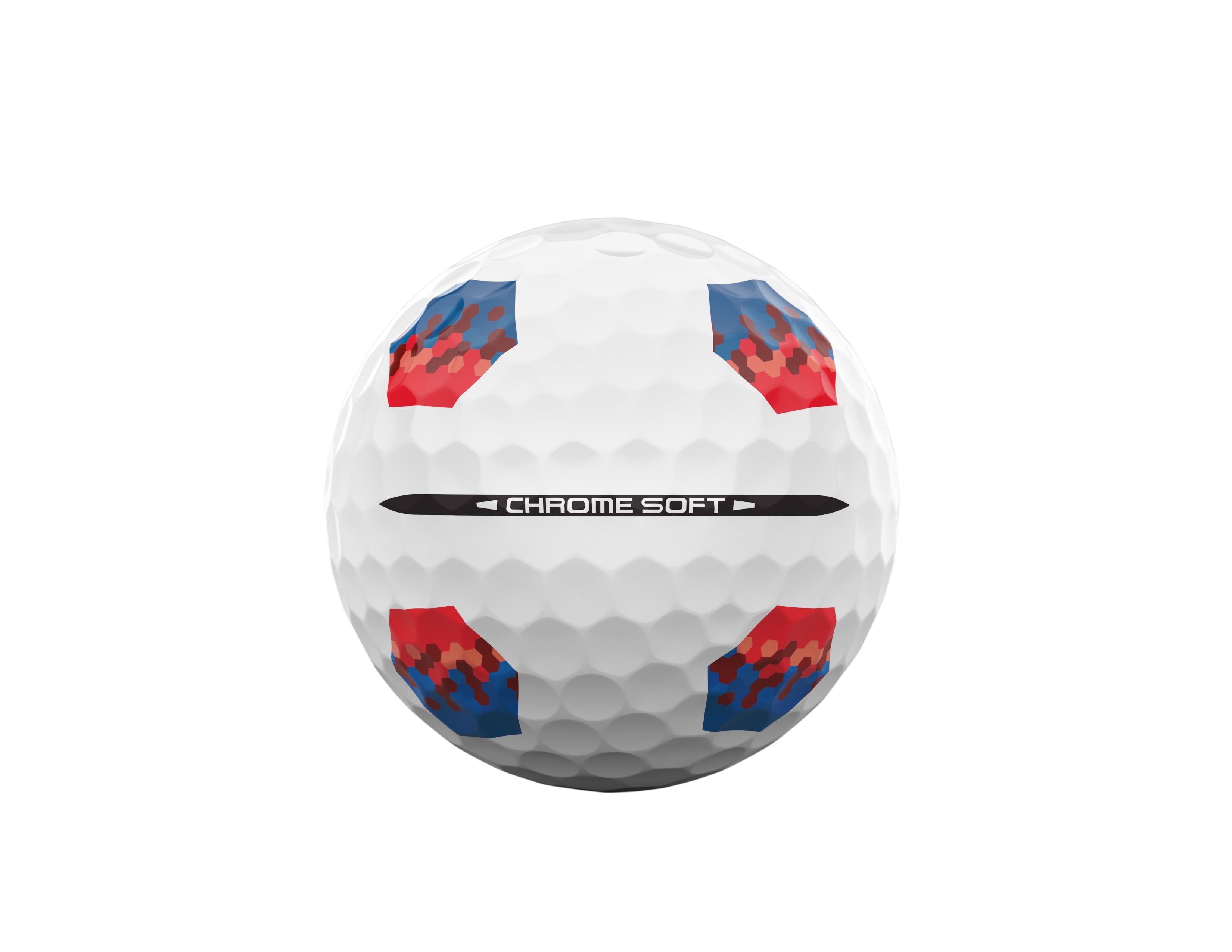 (4 pack) Callaway Golf Chrome Soft 26 - Blue/Red TruTrack 12 ball pk