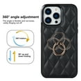 thumbnail image 7 of Case for iPhone 15 Plus,Decase PU Leather Shockproof Case Business Vintage Elegant Protective Back Phone Shell With Ring Kickstand Holder,for iPhone 15 Plus - black, 7 of 7