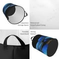 thumbnail image 4 of Balery Blue Viper Snake Round Laundry Basket with Handles Waterproof Freestanding Laundry Hamper for Clothes Toys in the Dorm and Family-, 4 of 8