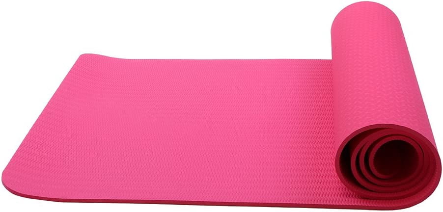 Yoga Mat, TPE Material - Textured Non Slip Surface and Optimal Cushioning 72"x 26" Thickness 1/4"