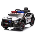 thumbnail image 2 of Dodge Cars Ride on Electric for Kid, 12V Dodge Charger Powered Ride on Toy Cars with Remote Control, Music Player, LED, Safety Belt , 4 Wheels Suspension Electric Police Cars for Girls Boys 3-5, 2 of 13