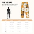 thumbnail image 3 of Fotbe White Floral and Butterflies Pantalones de Pijama para Mujer, Pantalones de Dormir, Pantalones Pj con Cordón y Bolsillos-Small, 3 of 6