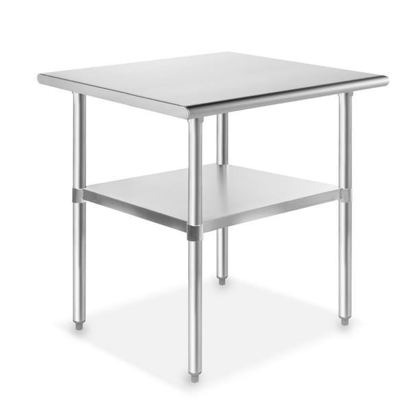 Gridmann Nsf Stainless Steel Commercial Kitchen Prep Work Table 30 Inches X 24 Com Gridmann Nsf Stainless Steel Commercial, Stainless Steel Food Prep Table Top