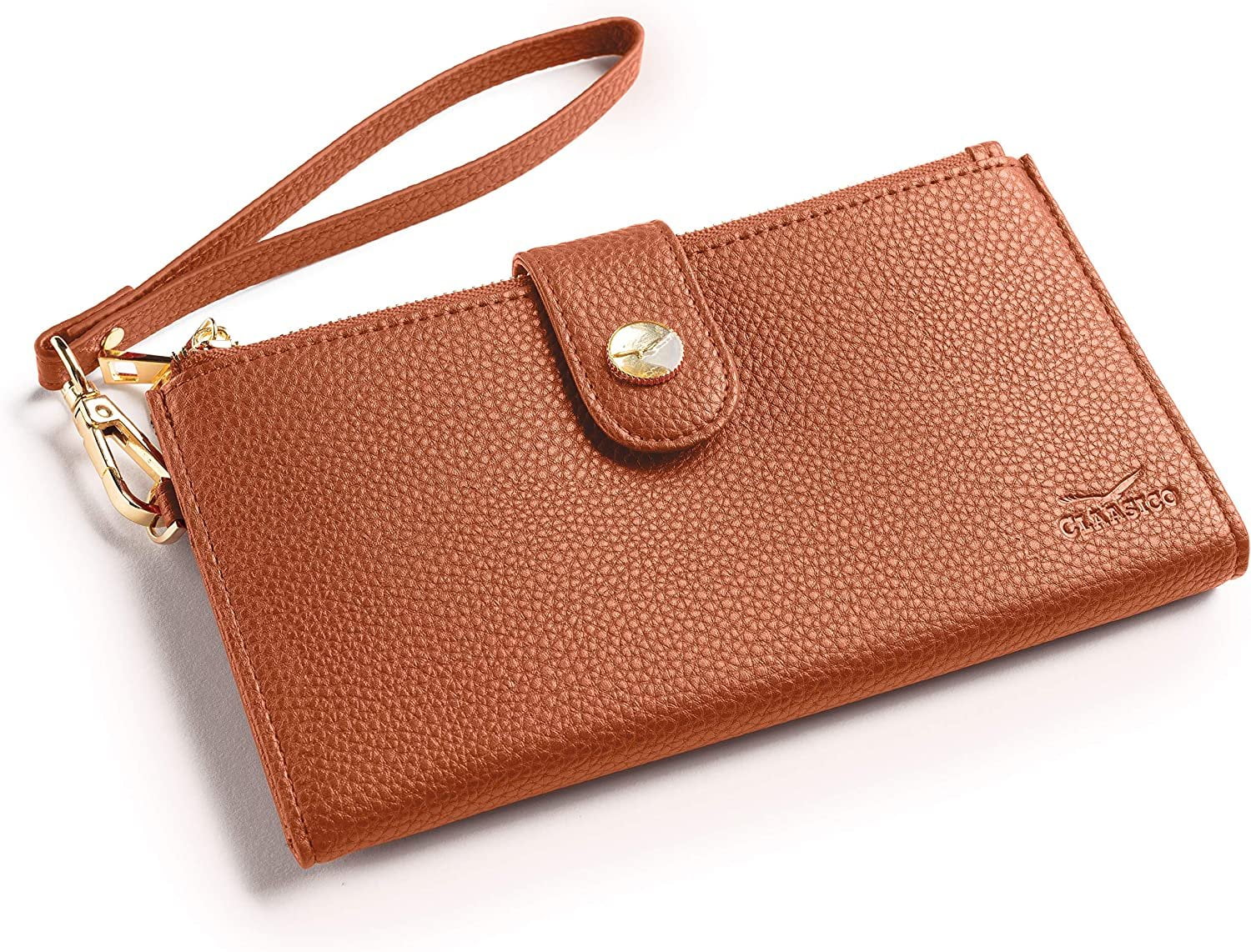 Womens RFID Wristlet Wallet & Phone Holder Multi Credit Card Bifold