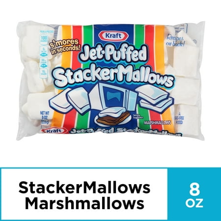 Jet-Puffed Stacker Mallows Marshmallows, 8 oz (Best Marshmallows For S Mores)