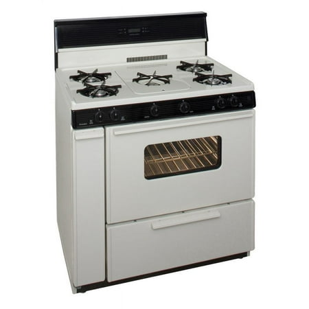 Premier - 36" Freestanding Gas Range - Bisque/biscuit