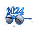 thumbnail image 2 of Raindrops 4Pcs Eye-Catching 2024 Modeling Eyewear Plastic Assorted Colors for New Year Party, 2 of 8