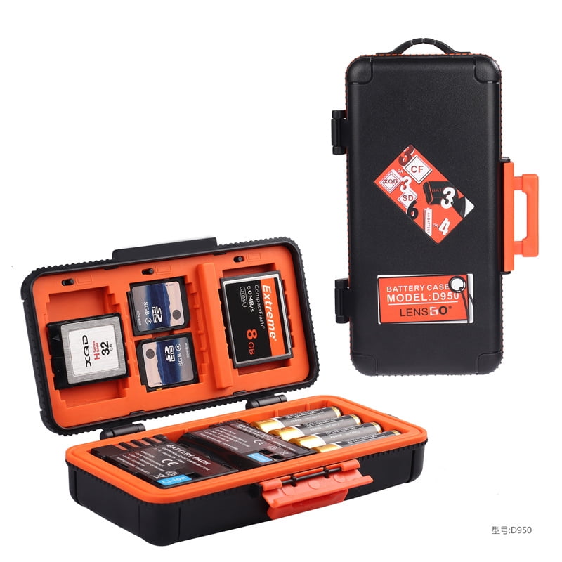 D950 Camera Battery Box Shockprrof Waterproof Case for Canon/Sony