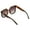 Rose Gold & Nude, variant on Women's MS106 Metal UVA and UVB Protective Shield Aviator Fashion Sunglasses, 140mm