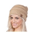 thumbnail image 1 of Tuque Surdimensionnée en Tricot Épais et Doux - Or Métallique, 1 of 2