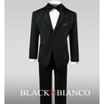 thumbnail image 3 of Black N Bianco Boy's Modern Tuxedo Dresswear Set, 3 of 6