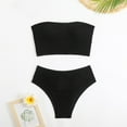 thumbnail image 5 of Uaswgudfs Women's Strapless One-Piece Swimsuit with High-Waisted Bottom for a Sleek and Sophisticated Beach Look Black L, 5 of 6
