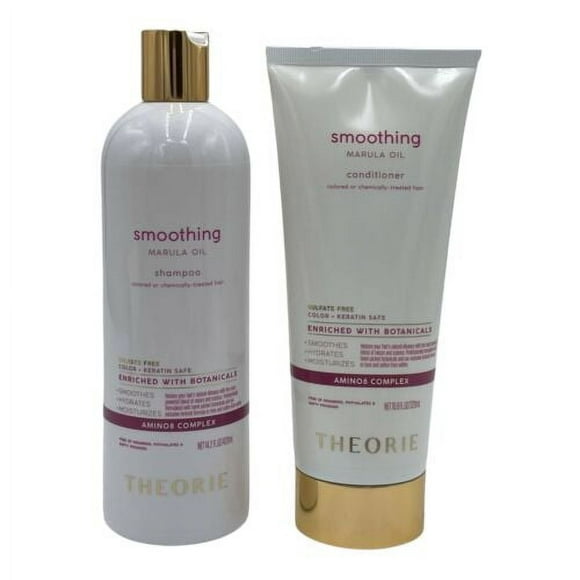 Theorie Smoothing Marula Oil Shampoo & Conditioner Set Hydrate Moisturize Smooth
