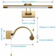 thumbnail image 5 of Gallery-Quality Art Light for Your Home, Integrated LEDs Adjustable Arm Design Hard-Wired Connection, 400mm*190mm*100mm, 5 of 5