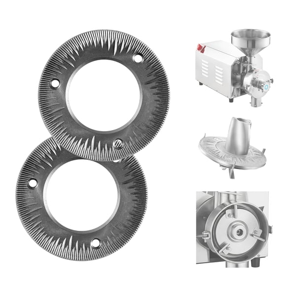 KFFKFF 2PCS Grinding Sheets for Electric Grain Mill Grinder, Cast Iron Dry Grinding Discs, Replacement Grinding Plates Compatible with HN-2200, HN-3000 Corn Spice Mill Grinder