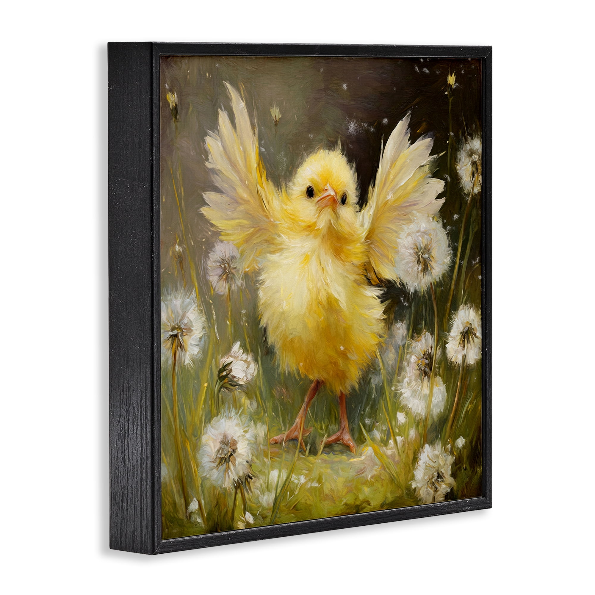 Stupell Industries Free As A Peep Chick Black Framed Giclee Art, design by Tina LeCour